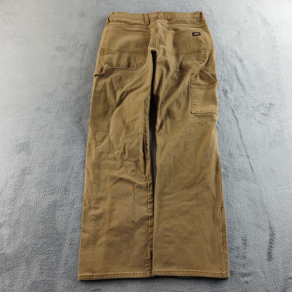 Dickies‎ Carpenter Pants Mens 32 (Fits 30x30) Brown Relaxed Fit Stretch Cotton